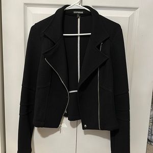 Express knit moto jacket